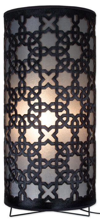 ΦΩΤΙΣΤΙΚΟ ΕΠΙΔΑΠΕΔΙΟ COW SKIN LASER Des.452 Ø29x60cm BLACK