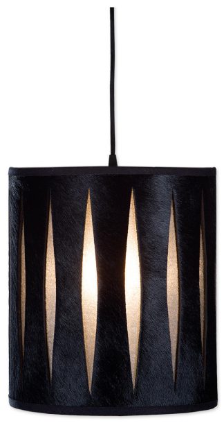 ΚΑΠΕΛΟ ΦΩΤΙΣΤΙΚΟΥ COW SKIN LASER Des.454 Ø17x20cm BLACK