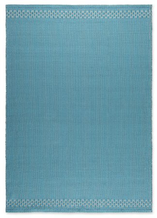 BOX BORDER OUTDOOR RUG AQUA BOX BORDER OUTDOOR RUG AQUA