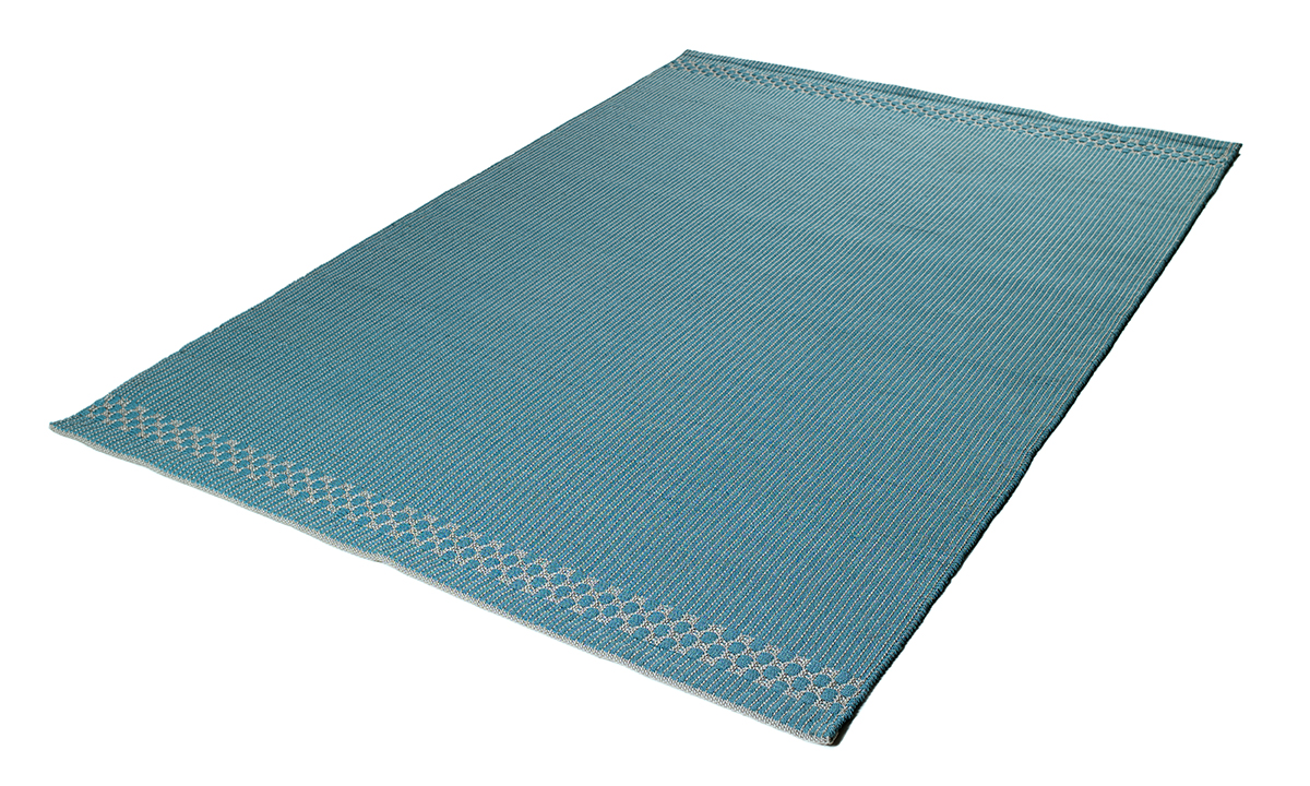 BOX BORDER OUTDOOR RUG AQUA BOX BORDER OUTDOOR RUG AQUA