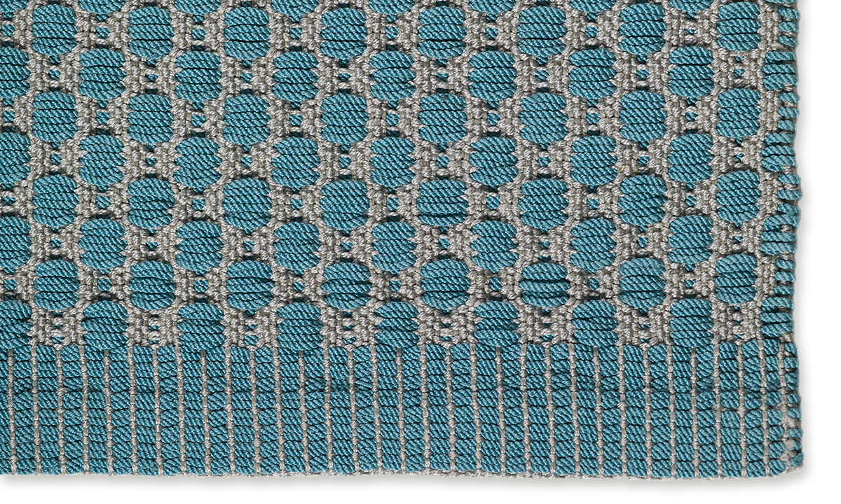 BOX OUTDOOR RUG GREY/AQUA BOX OUTDOOR RUG GREY/AQUA