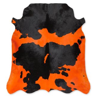 ΔΕΡΜΑ ΑΓΕΛΑΔΑΣ (βαμμένο) ±200x220 cm ORANGE-BLACK
