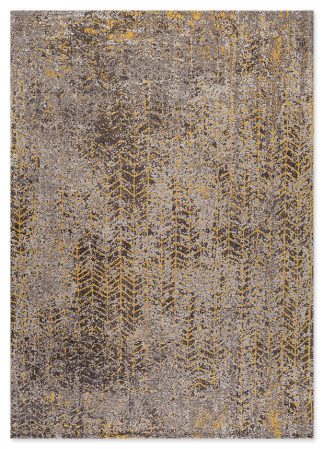 JACQUARD POLYESTER RUG 160x230 cm MOD-001 YELLOW