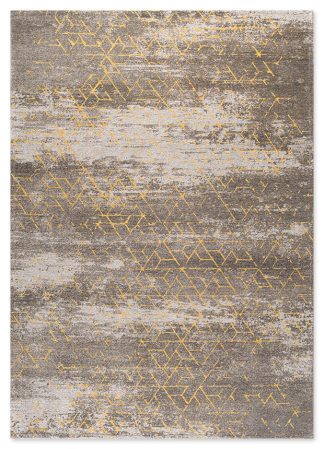 JACQUARD POLYESTER RUG 160x230 cm MOD-004 YELLOW