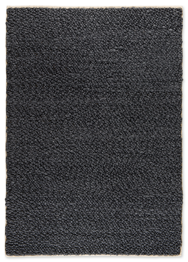 LOOPY HAND WOOVEN RUG BLACK LOOPY HAND WOOVEN RUG BLACK