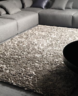 MUSHROOMS ΧΕΙΡΟΠΟΙΗΤΟ ΧΑΛΙ 170x240 cm-GREY