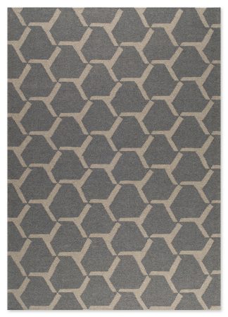 NISOS ΧΕΙΡΟΠΟΙΗΤΟ ΜΑΛΛΙΝΟ ΚΙΛΙΜΙ 160x230 cm-512 GREY