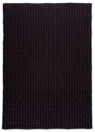PLAIT ΧΕΙΡΟΠΟΙΗΤΟ ΧΑΛΙ 170x240 cm-BLACK/PURPLE