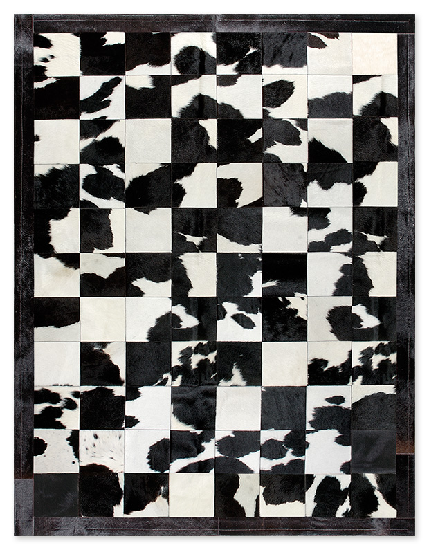 SKIN RUG (20) NAT. BLACK-WHITE SKIN RUG (20) NAT. BLACK-WHITE