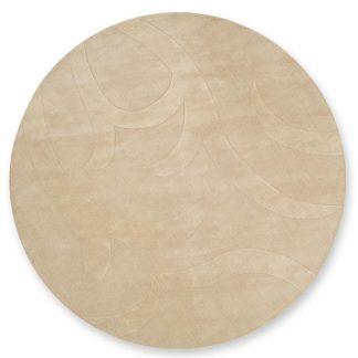 WOOL LOOMKNOTTED Φ200 cm KHALIDA IVORY