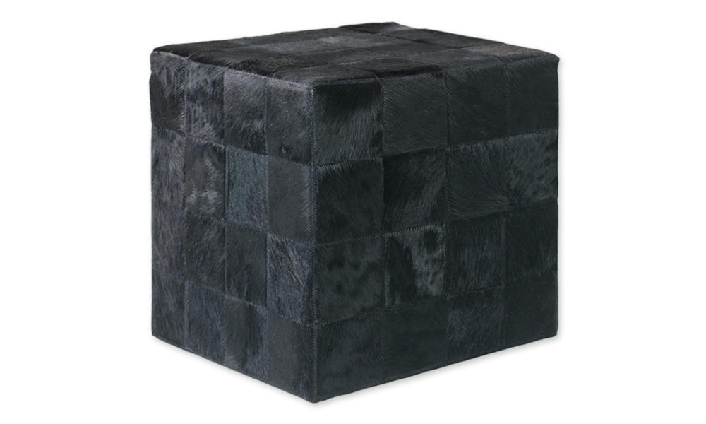 ΣΚΑΜΠΟ COW SKIN (10) 40x40x40 cm BLACK ΣΚΑΜΠΟ COW SKIN (10) 40x40x40 cm BLACK