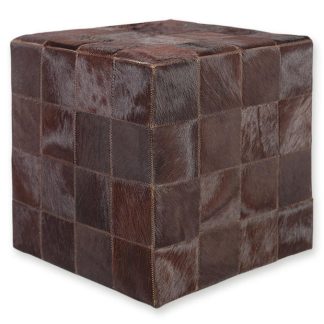 ΣΚΑΜΠΟ COW SKIN (10) 40x40x40 cm BROWN