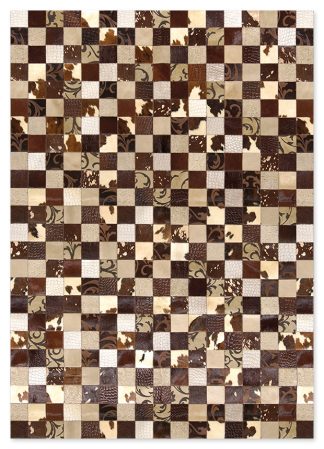 ΔΕΡΜΑΤΙΝΟ ΧΑΛΙ (10) MULTY BEIGE/BROWN